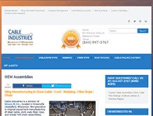 Tablet Screenshot of cableind.com